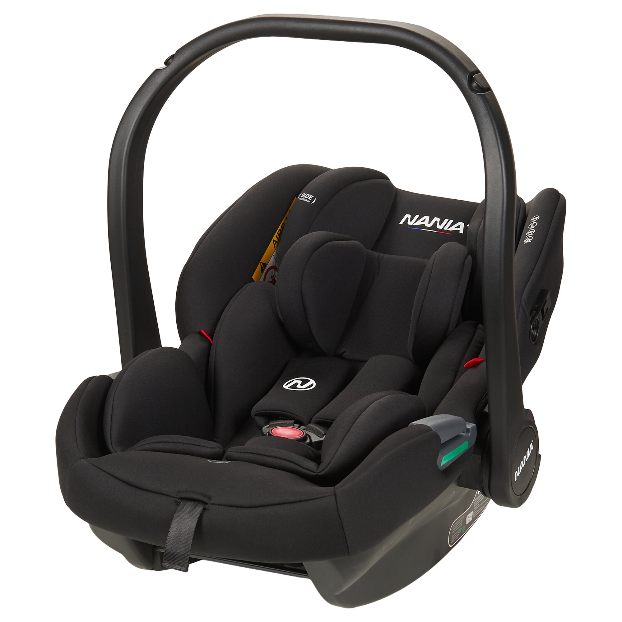 Seggiolino auto NANIA Rimini Baby 40-87 cm, dalla nascita a 13 kg, poggiatesta regolabile – attacco cintura