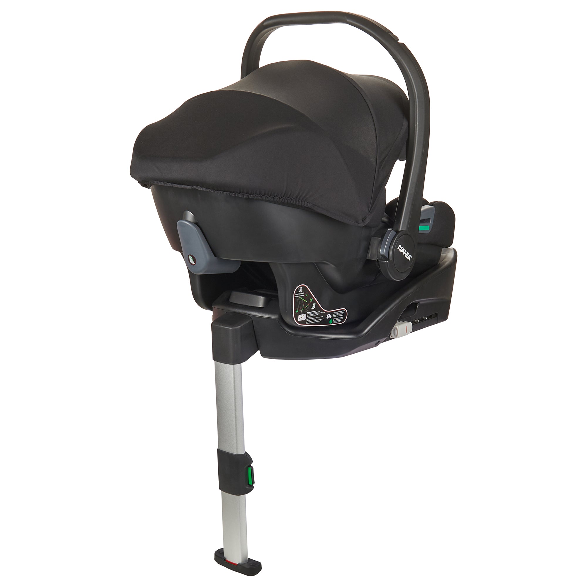 Seggiolino auto NANIA Rimini Baby 40-87 cm (dalla nascita a 13 kg) + Base Isofix - Poggiatesta regolabile