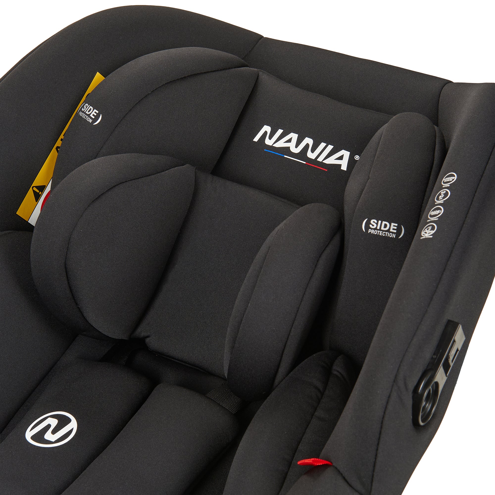 Seggiolino auto NANIA Rimini Baby 40-87 cm, dalla nascita a 13 kg, poggiatesta regolabile – attacco cintura