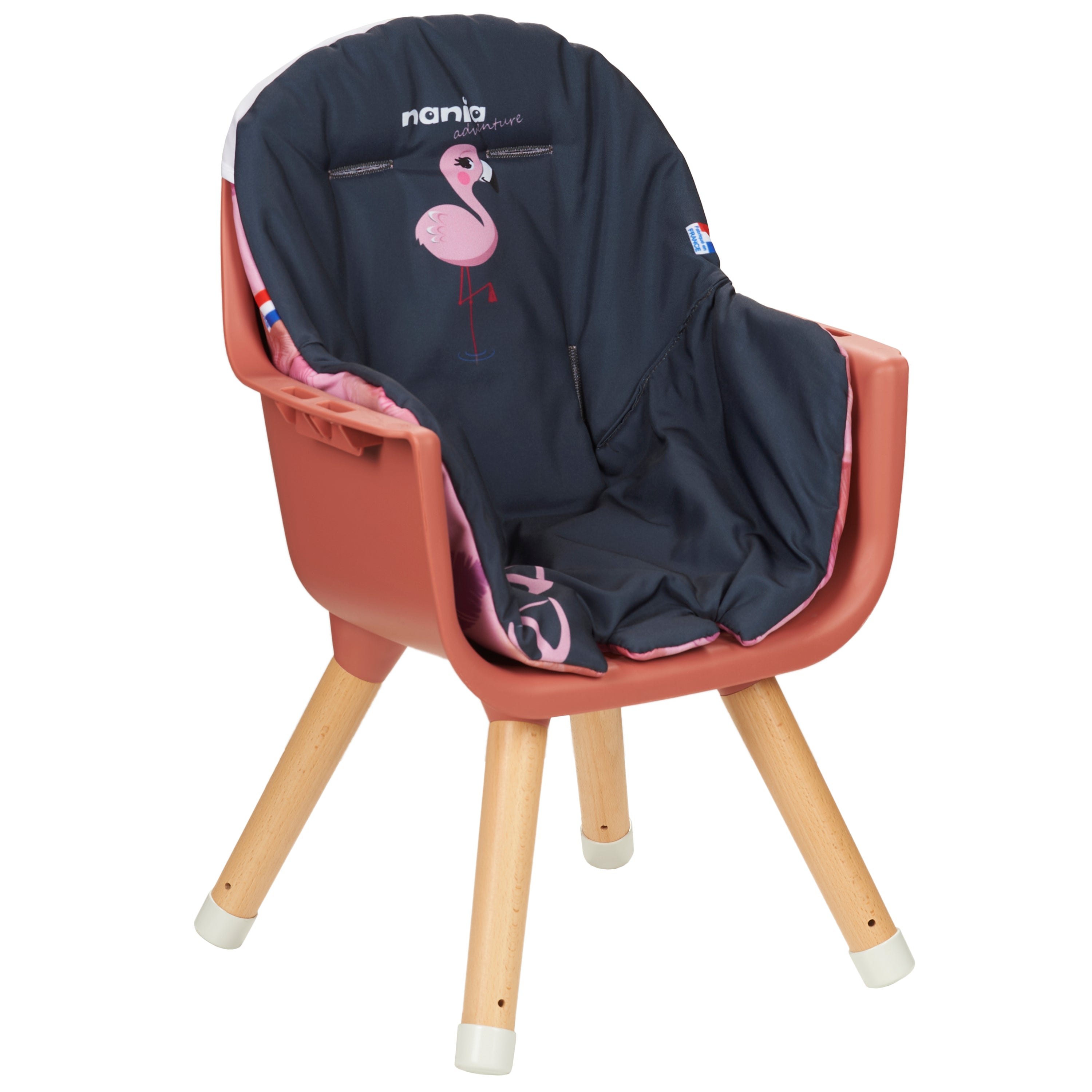 Chaise Haute Bébé évolutive 2 en 1 - Dès 6 mois jusqu'à 5 ans - Coussin réversible
