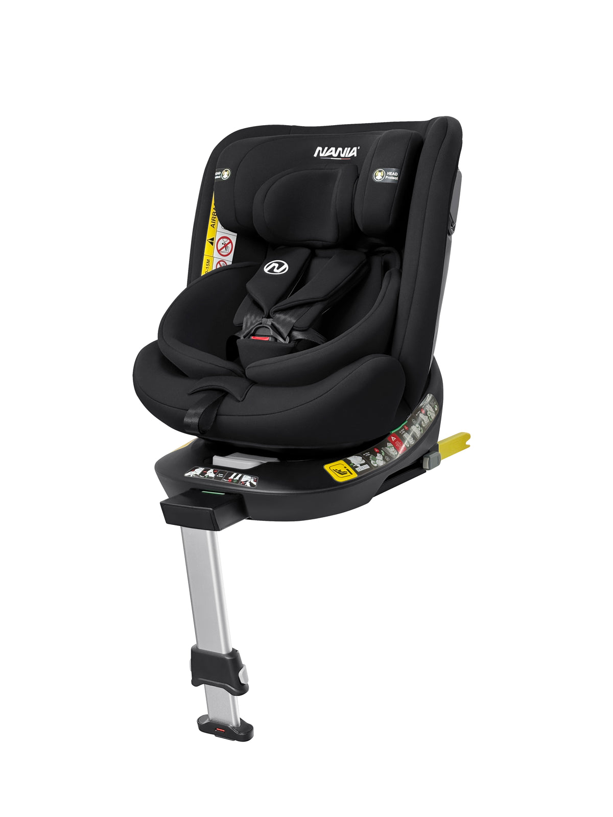 Nania  Siège auto SPIRIT pivotant 360° - I-Size 40-150 cm - Evolutif naissance à 12 ans environ - Fixations isofix + jambe de force