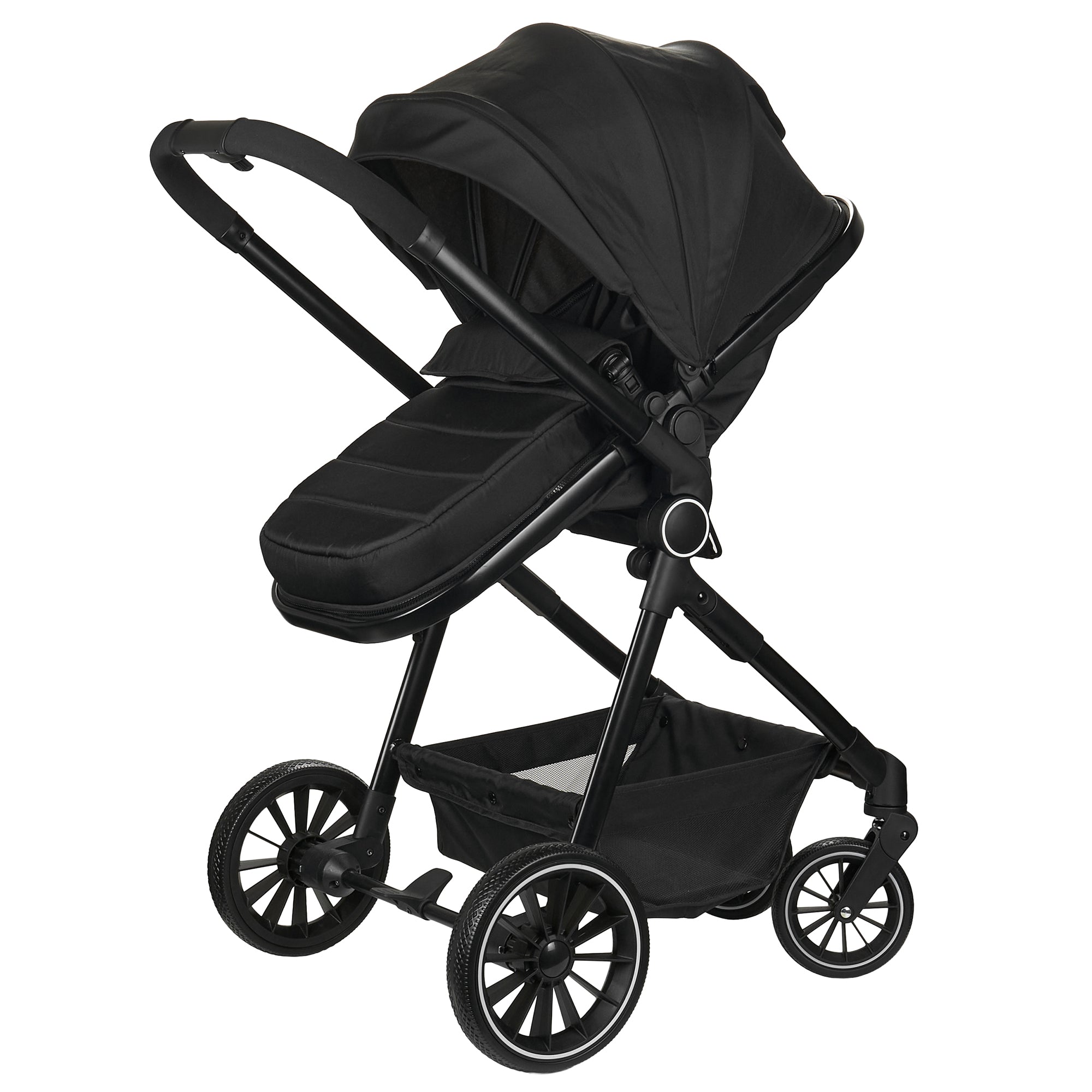 Nania Giulia Poussette combinée 3 en 1 de 0 à 22kg, avec coque bébé 40-85cm, Sac à langer, habillage pluie, moustiquaire et adaptateurs inclus