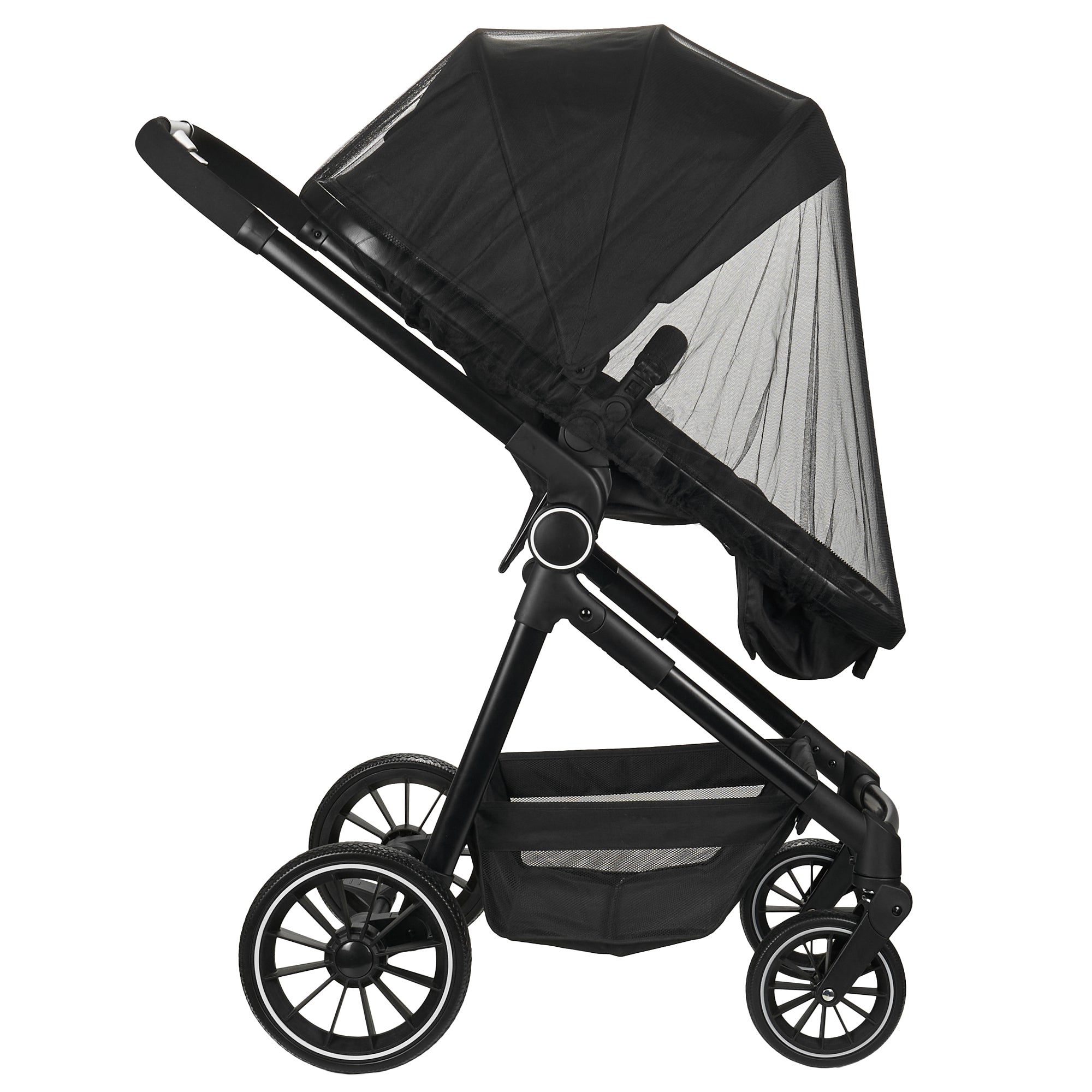 Nania Giulia Poussette combinée 3 en 1 de 0 à 22kg, avec coque bébé 40-85cm, Sac à langer, habillage pluie, moustiquaire et adaptateurs inclus