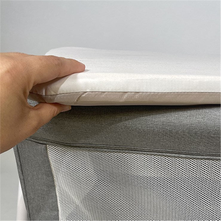 Berceau bébé NANIA HILLARY - Dès la naissance - 9 Kg max - Matelas 3cm d'épaisseur inclus - Espace de rangement sous le berceau