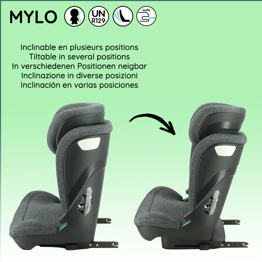 Migo Siège auto enfant Mylo inclinable ISOFIX I-size 100-150cm