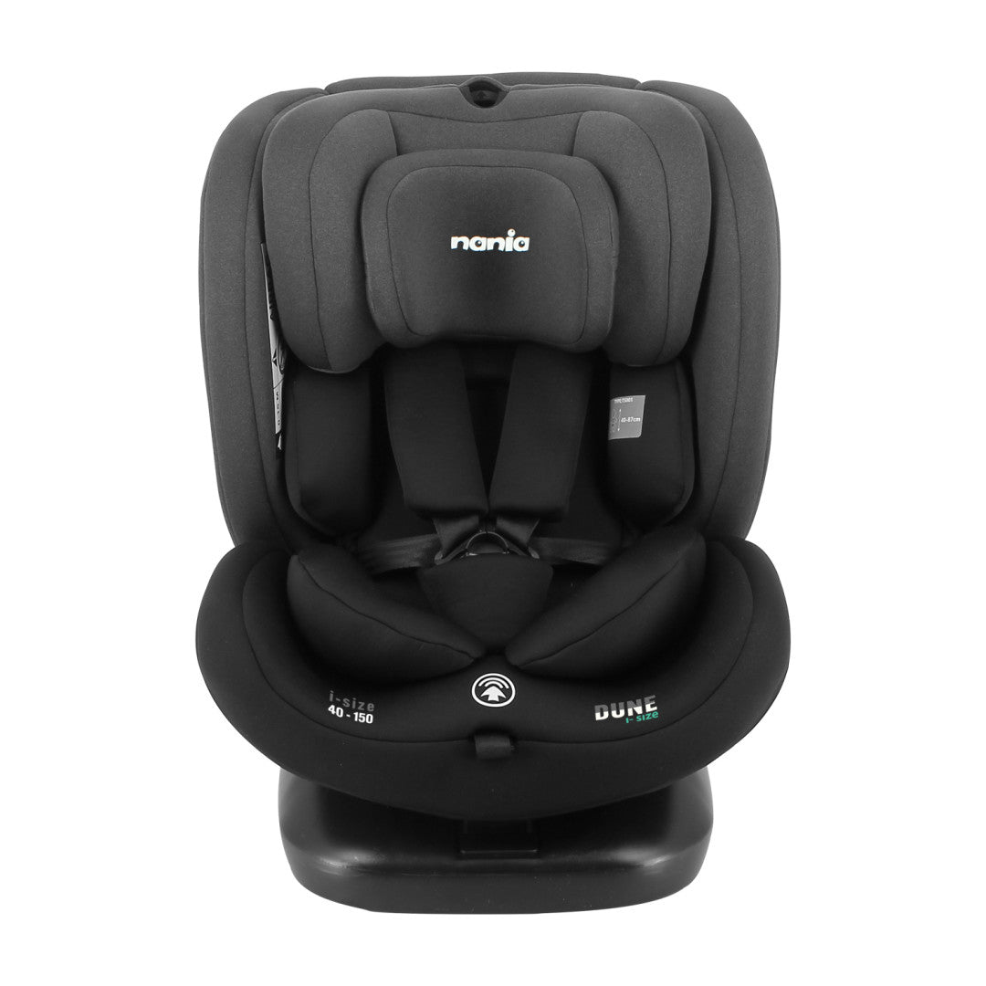 Seggiolino auto girevole Nania DUNE 360°, I-Size 40-150 cm - Adattabile dalla nascita fino a circa 12 anni - Attacchi Isofix 