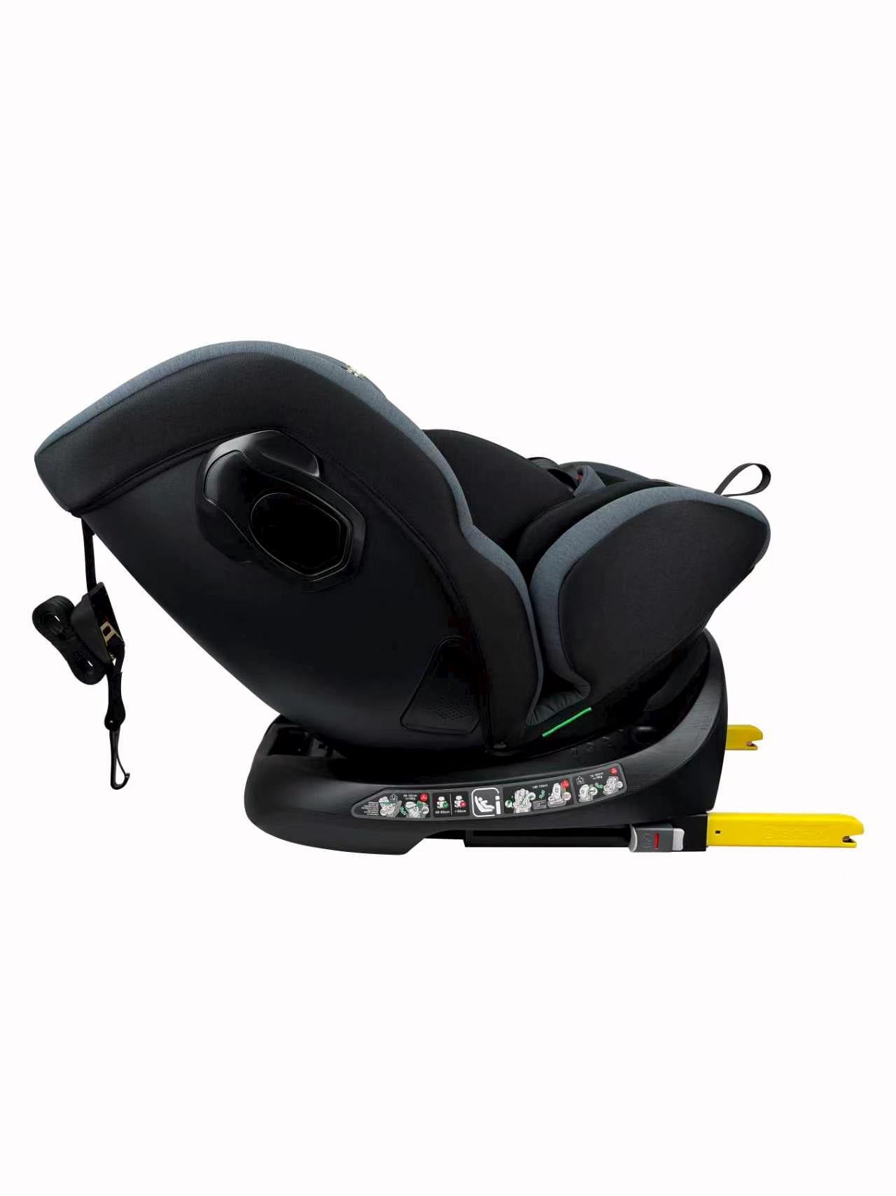 Siège auto Parma Isofix Pivotant 360° Norme i-Size, évolutif, naissance -12 ans environ, 40-150 cm, avec indicateur électronique d'installation, Housse grand confort