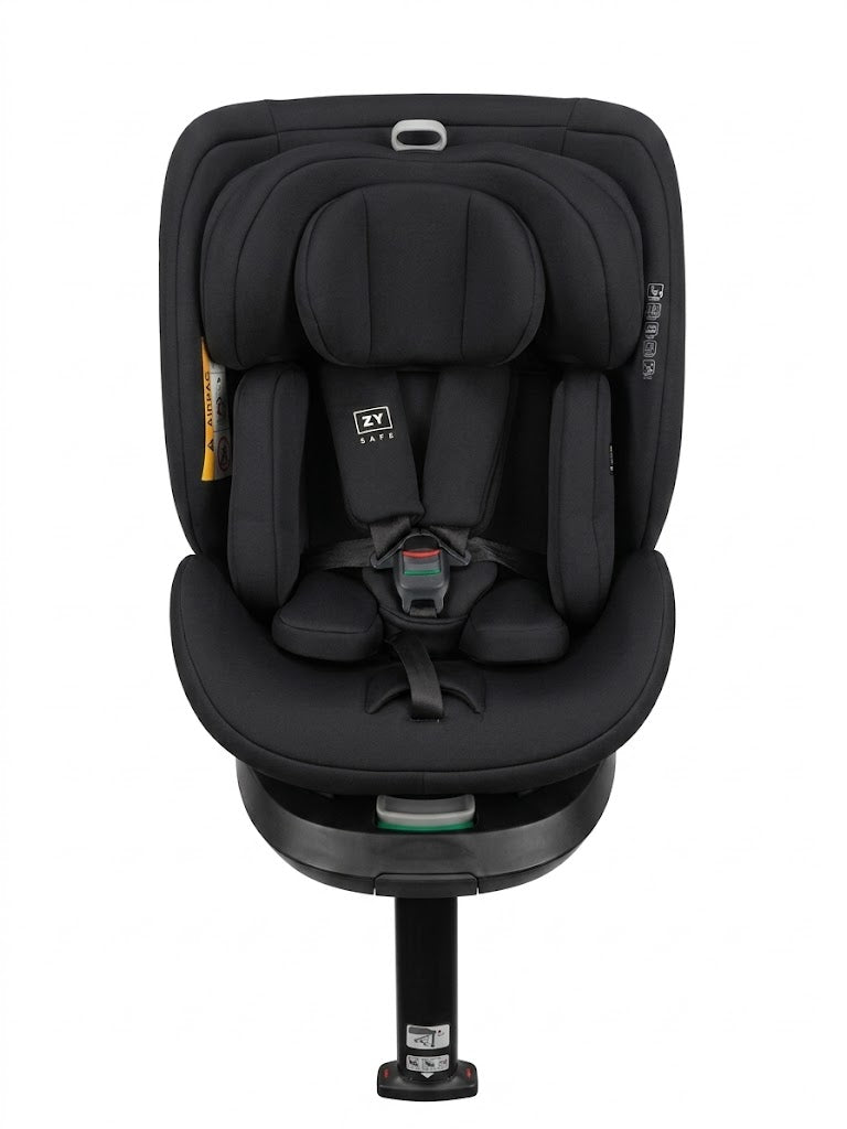 Siège auto SPIRIT ZY pivotant 360° - I-Size 40-150 cm - Evolutif  naissance jusqu'à 12 ans environ - Fixations isofix + jambe de force