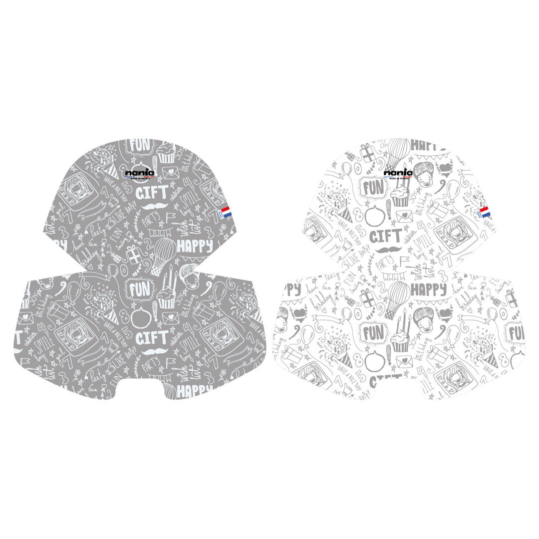 Chaise Haute Bébé évolutive 2 en 1 - Dès 6 mois jusqu'à 5 ans - Coussin réversible