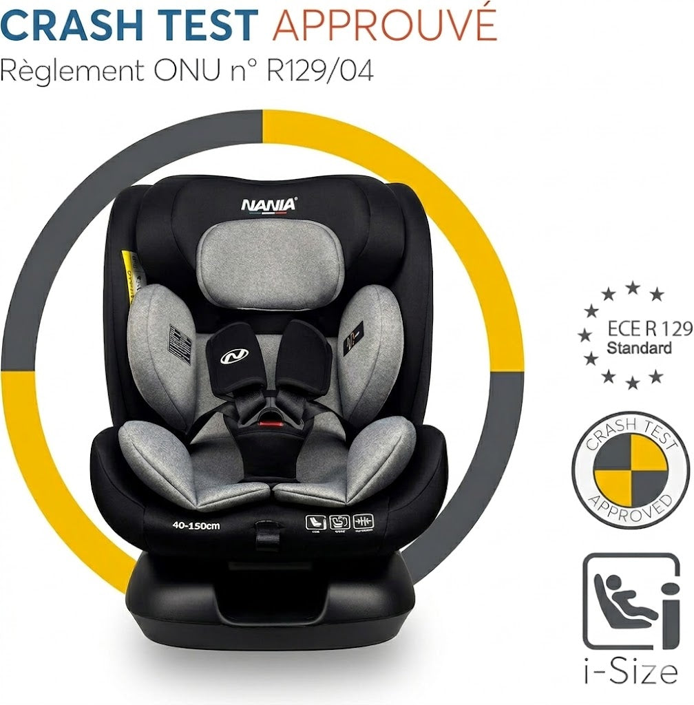 Silla de coche convertible Nania Prato 40-150 cm - Fijación del cinturón de seguridad