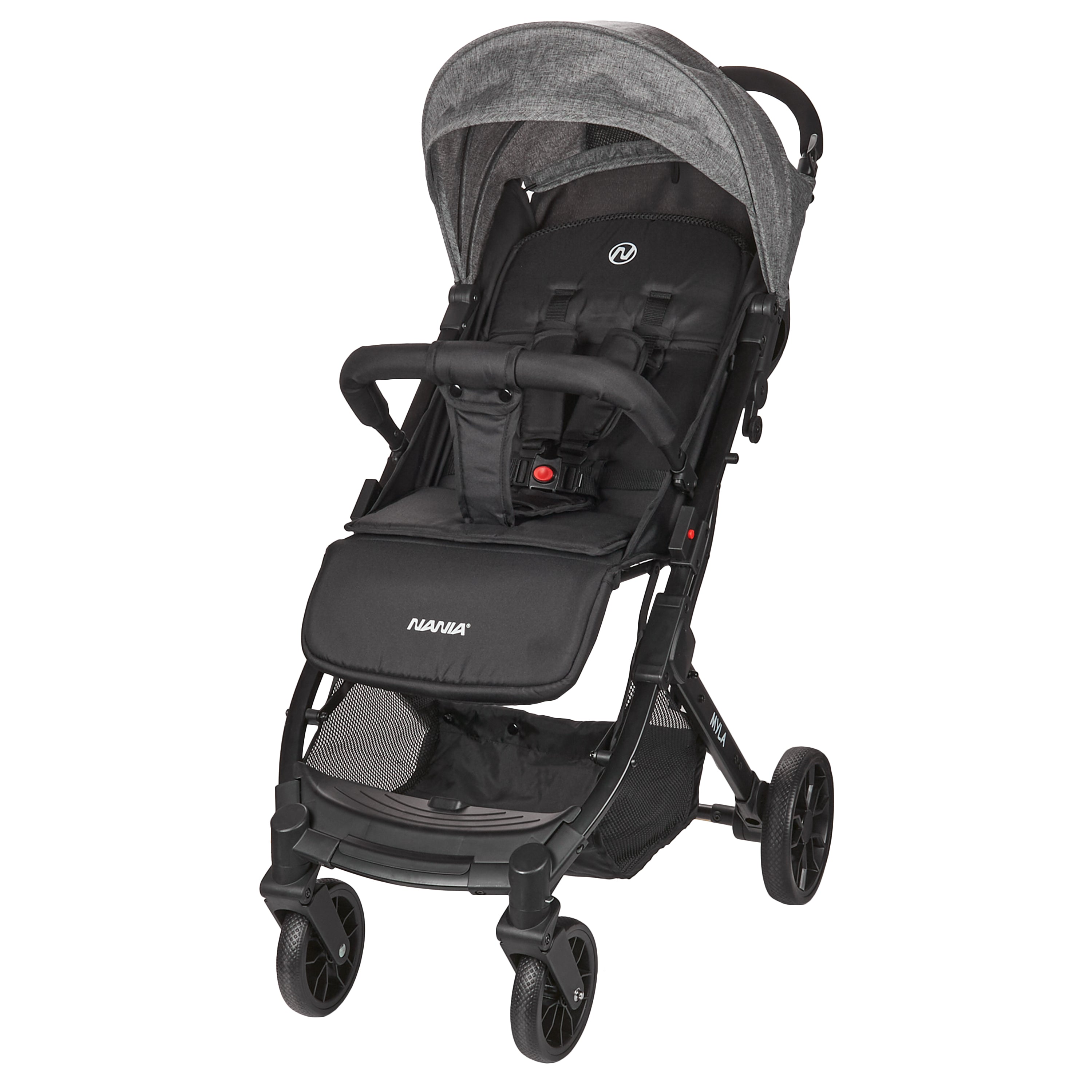 Nania Myla Poussette combinée 2 en 1 de 0 à 4 ans (22kg max) avec Siège auto Rimini Nania 40-87 cm - (0-13kg) + Base isofix-