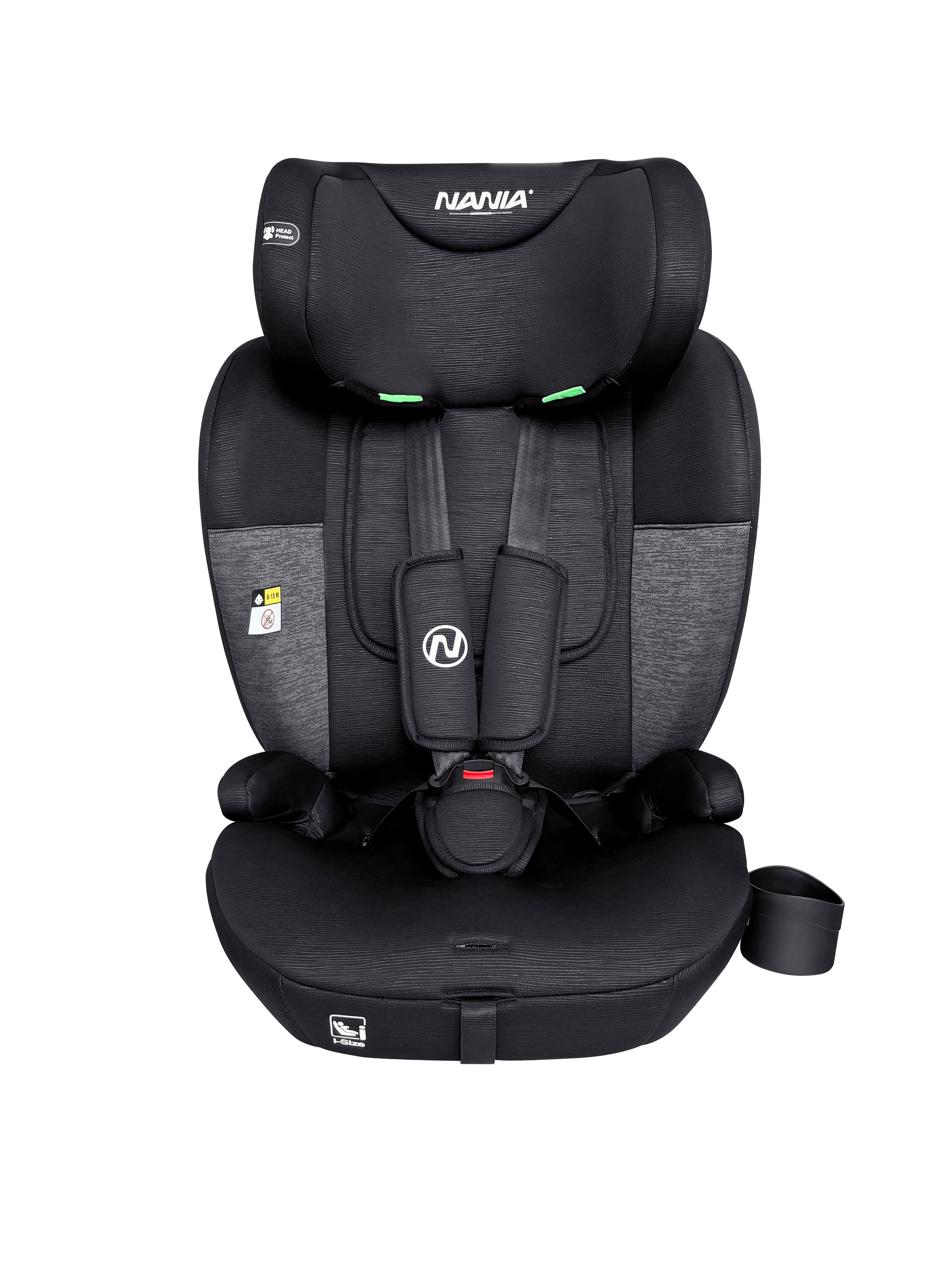 Nania Siège auto bébé ISOFIX Milano évolutif 76-150 cm -Têtière ajustable -Porte gobelet