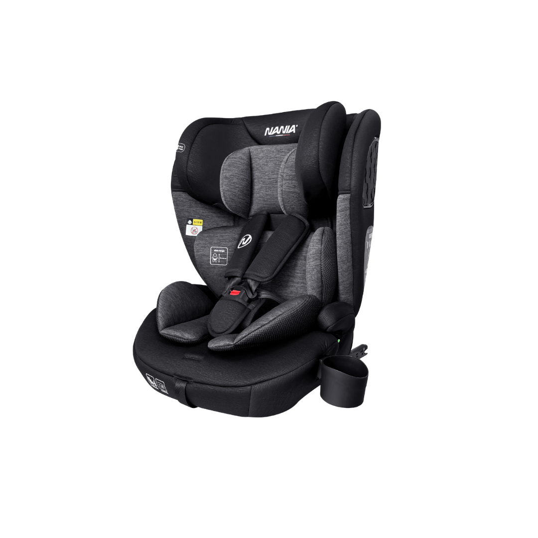 Nania Siège auto bébé ISOFIX Milano évolutif 76-150 cm -Têtière ajustable -Porte gobelet