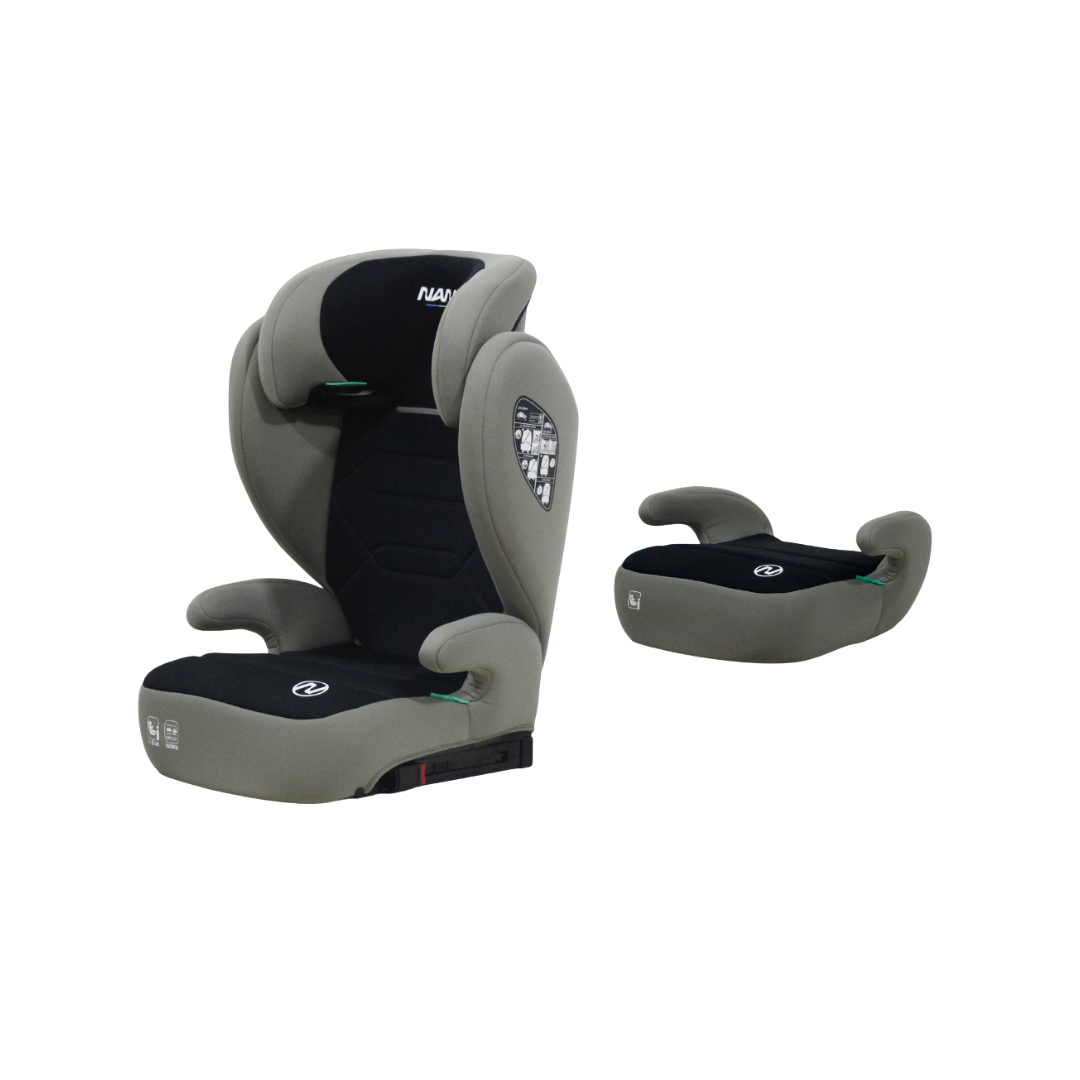 NANIA Siège auto enfant Bogota Isofix ou ceinturé  2 EN 1 de 100-150 cm-Appui-tête Réglable