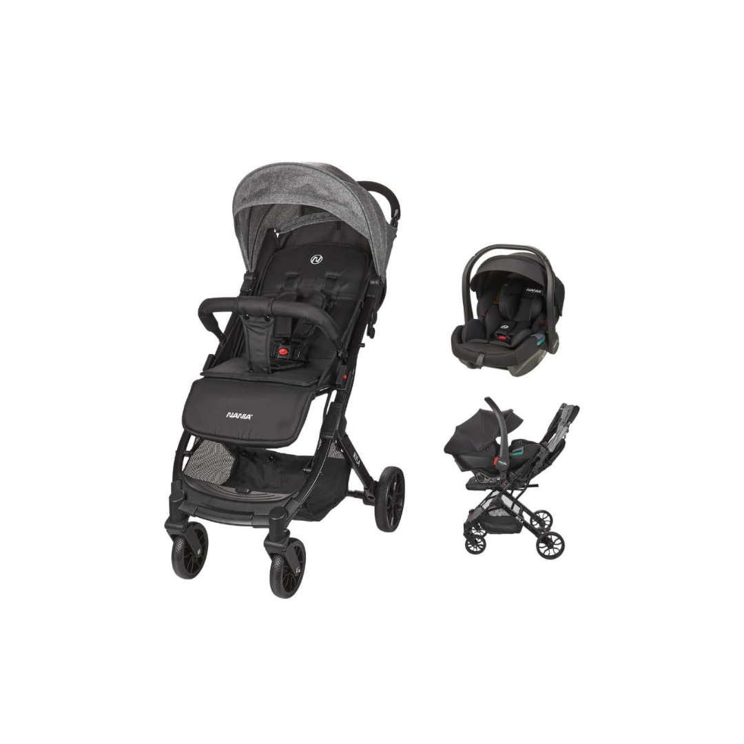 Nania Myla Poussette combinée 2 en 1 de 0 à 4 ans (22kg max) avec Siège auto Rimini Nania