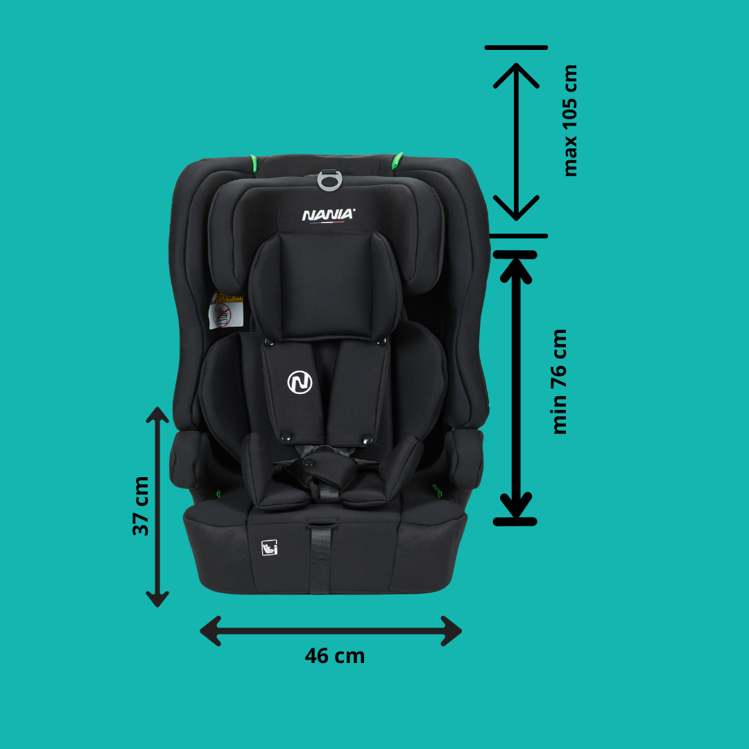 Nania Siège auto enfant isofix Lima I-size 76-150cm -Têtière ajustable