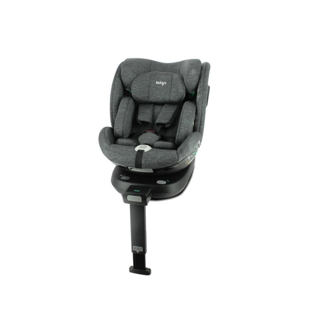 Silla de coche Nania SPIRIT giratoria 360° - I-Size 40-150 cm - Adaptable desde el nacimiento hasta los 12 años aproximadamente - Anclajes Isofix + pata de apoyo