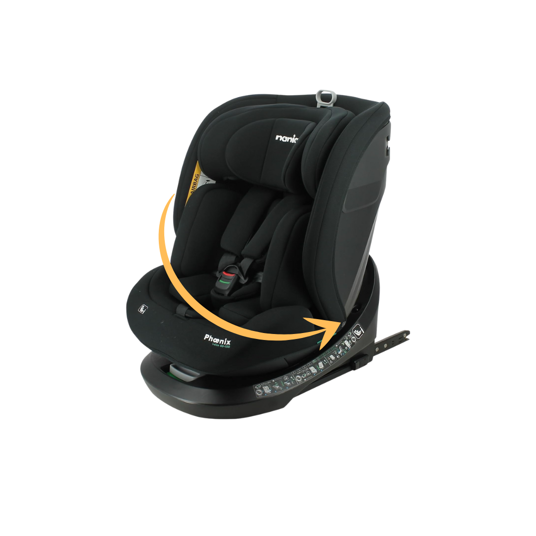 Nania Siège auto DUNE Pivotant 360° I-Size 40-150 cm - Evolutif naissance jusqu'à 12 ans environ - Fixations isofix