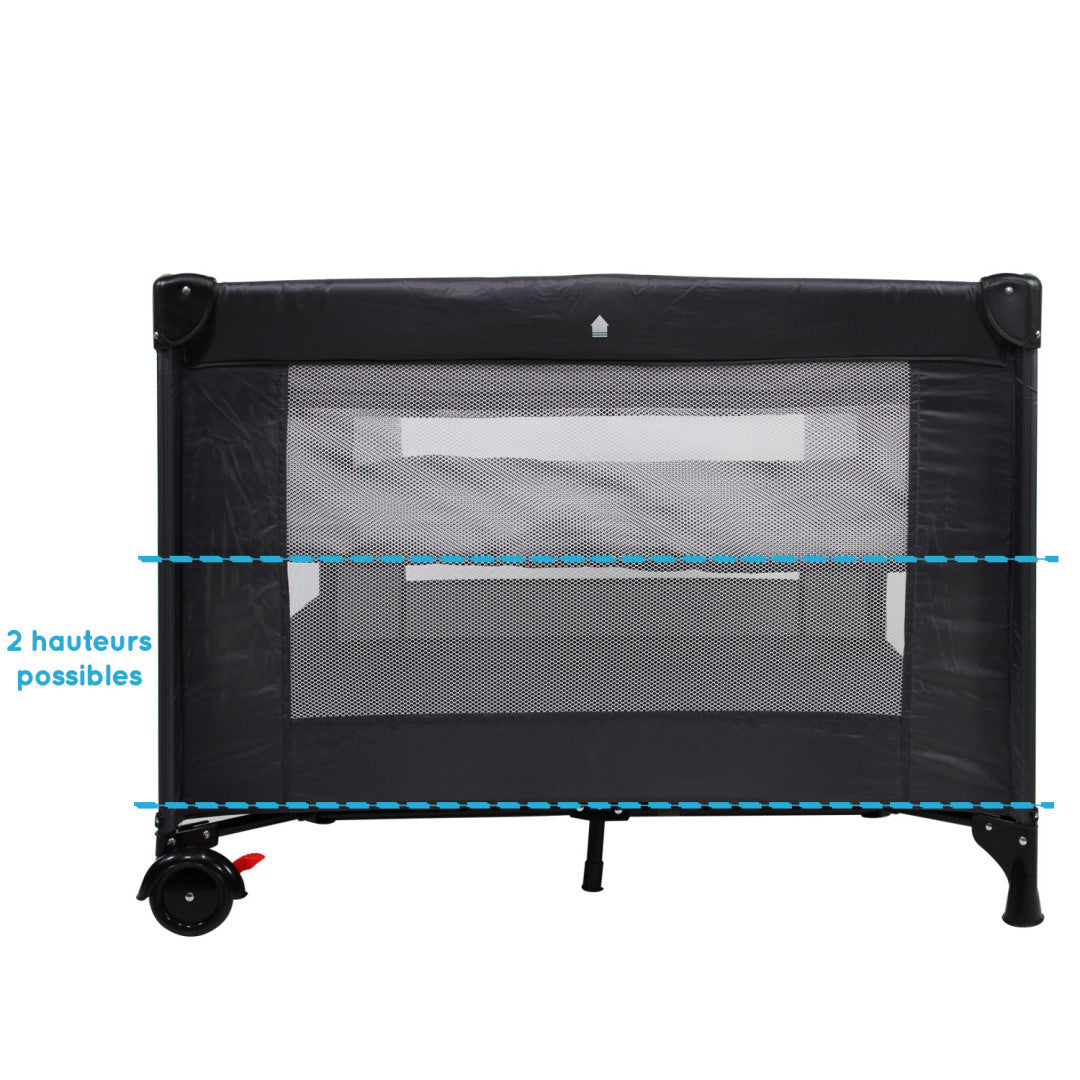 MIGO - lit Parapluie et Parc bébé avec étage 2 en 1