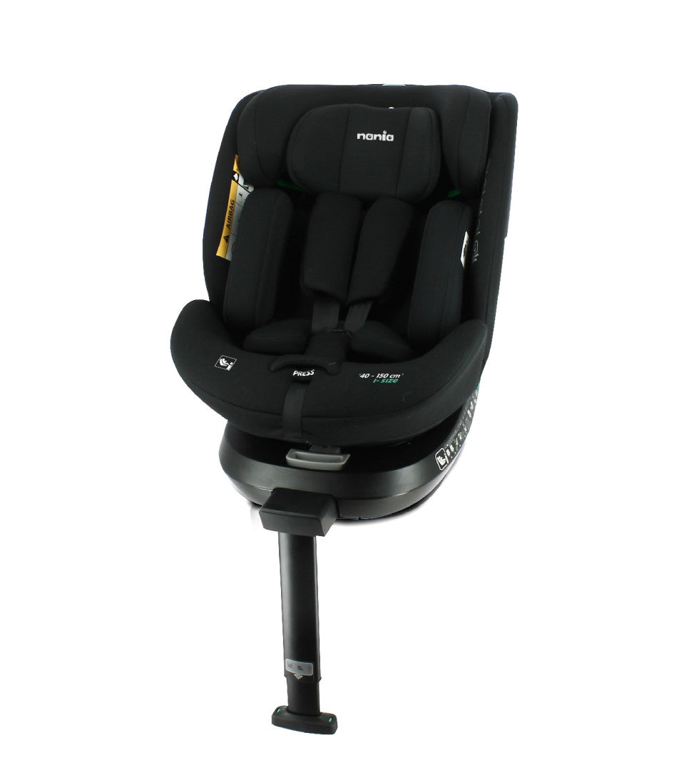 Nania  Siège auto SPIRIT pivotant 360° - I-Size 40-150 cm - Evolutif naissance à 12 ans environ - Fixations isofix + jambe de force