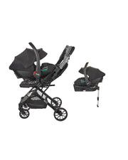 Nania Myla Poussette combinée 2 en 1 de 0 à 4 ans (22kg max) avec Siège auto Rimini Nania 40-87 cm - (0-13kg) + Base isofix-